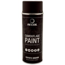 Фарба маскувальна аерозольна RecOil. Колір - коричневий койот. Об’єм - 400 мл