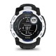 Смарт-часы Garmin Instinct 3 (50 мм) Solar белый камень/черный/синяя молния
