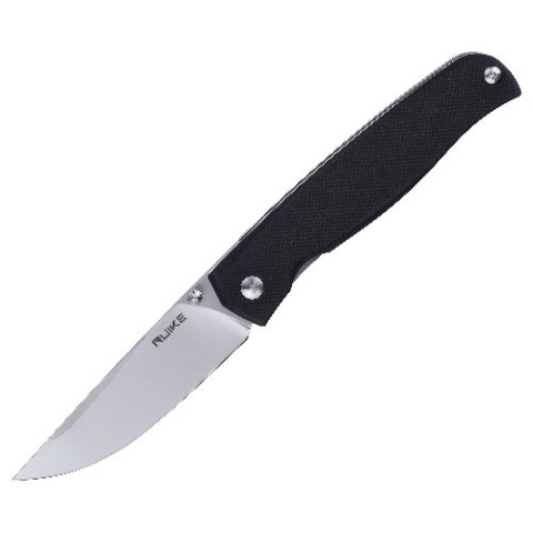 Ніж складаний кишеньковий Ruike P661-B, (7.4 см) 14C28N / G10 чорний