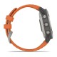 Смарт-часы Garmin fenix 6 Pro Sapphire титановые с темно-оранжевым ремешком