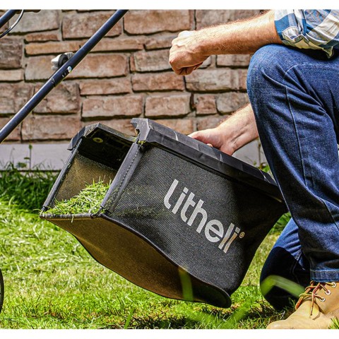 Акумуляторна газонокосарка Litheli, живлення від павербанку (УМБ Litheli Power Bank 20000 mAh, 45 W, 4А SE в комплекті)