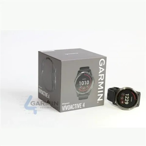 Смарт-годинник Garmin vivoactive 4 чорний із грифельним безелем