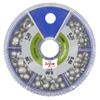 Набор грузил CarpZoom 5 Comp. Lead Split Shot, L 100g (0,25 / 0,4 / 0,8 / 1 / 1,2 g)