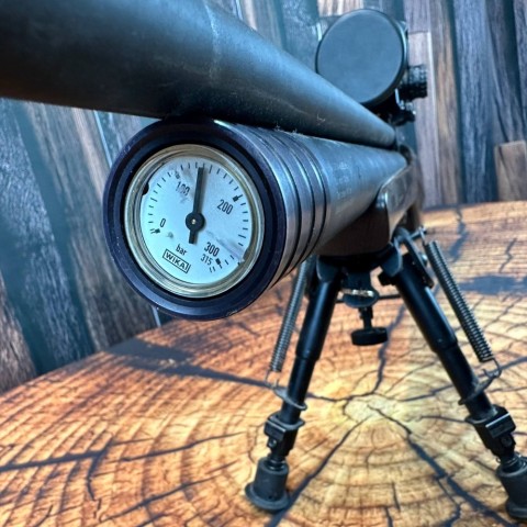 Пневматична гвинтівка (PCP) ZBROIA Хортица 450/220 (коричневий) з ОП  Б/У