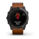 Смарт-часы Garmin epix Pro Gen 2 Sapphire Edition (51 мм) карбоново-серые титановые DLC с каштановым кожаным ремешком