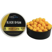 Бойлы Crazy Carp Fluoro Pop-Ups 6мм Black Opium (100шт/уп)