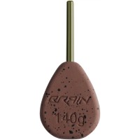 Грузило Brain In-Line Flat Lead 42g 2шт/уп brown
