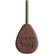 Грузило Brain In-Line Flat Lead 42g 2шт/уп brown
