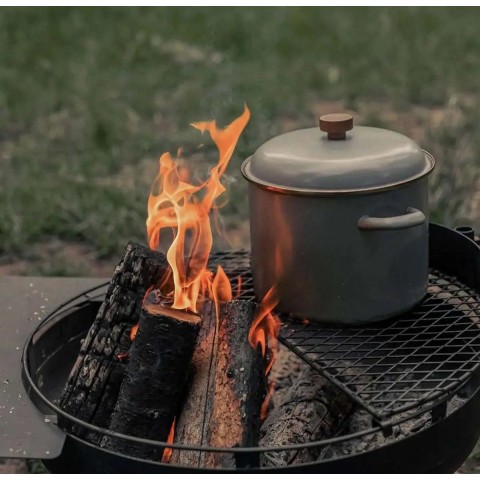 Кастрюля Barebones Stock Pot/Enamel slate grey