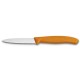 Ніж кухонний Victorinox SwissClassic, 8 см, серрейтор, помаранчевий