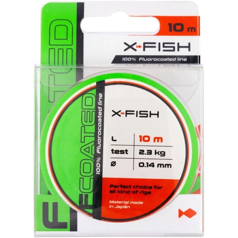 Флюорокарбон X-Fish FCoated 10m 0.14mm 2.3kg