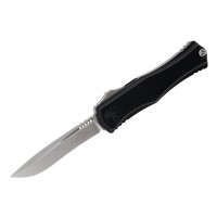 Ніж Microtech Hera II OTF, recurve stonewash, чорний