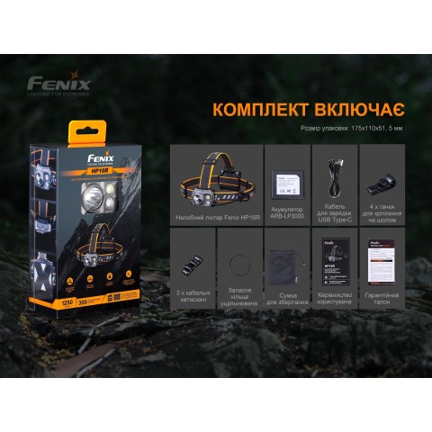 Ліхтар налобний Fenix HP16R