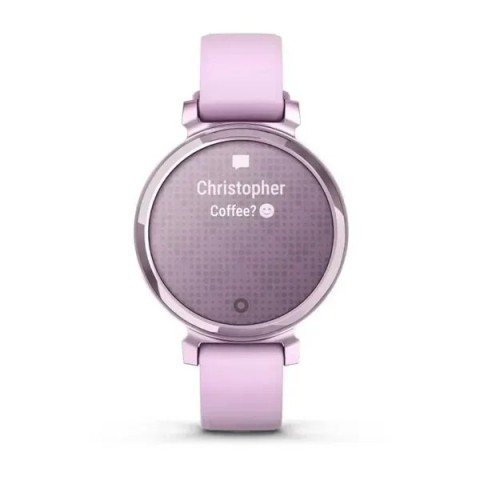 Смарт-годинник Garmin Lily 2 бузковий металік із бузковим силіконовим ремінцем