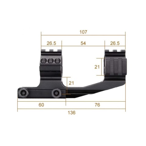 Моноблок Discovery Cantilever Scope Mount For Picatinny 1inch(25,4)/30MM (180103)