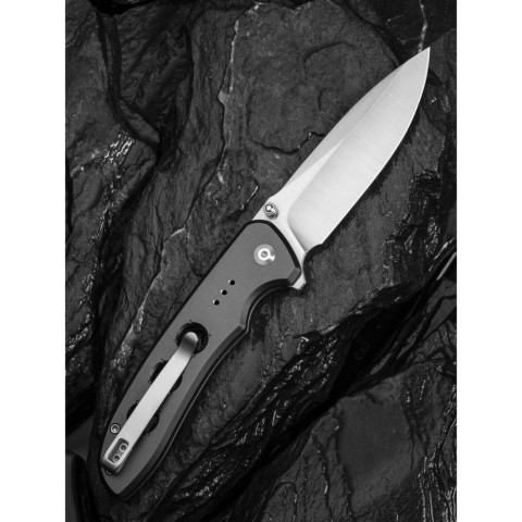 Ніж складаний туристичний Civivi Hyperpulse, (8.9 см) 14C28N / Aluminum сірий