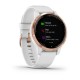 Смарт-годинник Garmin vivoactive 4S білий з рожево-золотистим безелем