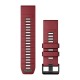 Ремінці для годинника Garmin QuickFit 26 силіконові марсала/графітові