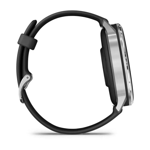 Смарт-годинник Garmin D2 Air X15 сріблястий з чорним силіконовим ремінцем