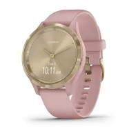 Смарт-часы Garmin vivomove 3S со светло-золотистым безелем и пыльно-розовым ремешком