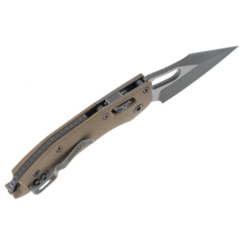 Ніж Microtech Stitch Ram-Lock, fluted, Apoc, руків'я G10 tan