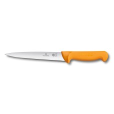 18 Нож кухонный филейный Victorinox Swibo Filleting, для филе, оранжевый, 18 см