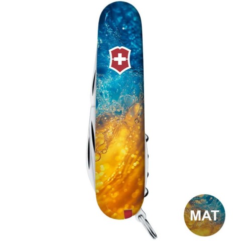 Ніж Victorinox Spartan Ukraine 91мм,13функ ,Жовто-сині бризки