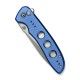 Ніж складаний туристичний Civivi Hyperpulse, (8.9 см) 14C28N / Aluminum синій