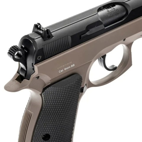 Пістолет страйкбольний ASG CZ 75D Compact FDE Spring кал. 6 мм