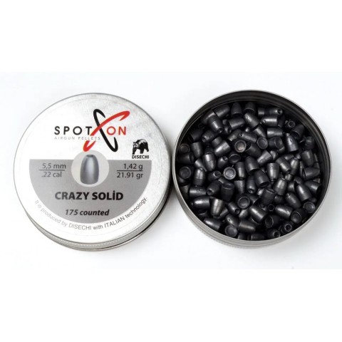 Пули Spoton Crazy Solid кал. 5.5мм, 1.42г, 175шт
