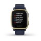 Смарт-часы Garmin Venu Sq Music Edition темно-синие со светло-золотистым безелем
