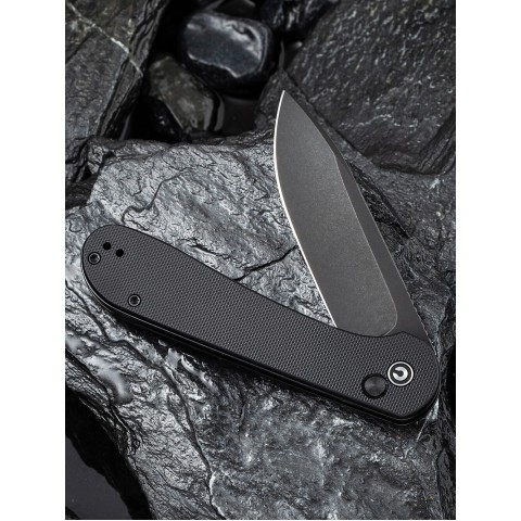 Ніж складаний туристичний Civivi Elementum Pocket, (8.9 см) 14C28N / G10 чорний