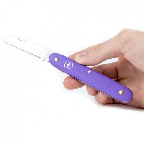 Ніж Victorinox садовий Floral 100мм,1функ,фіол.мат (блістер)