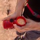Портативна еспресо-кавоварка Wacaco Nanopresso червона з чохлом, механічна, для меленої кави