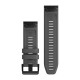 Ремешки для часов Garmin QuickFit 26 силиконовые грифельно-серые