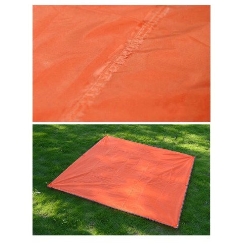 Тент универсальний Naturehike 210T NH15D005-X, 2,10х2,15м, помаранчевий