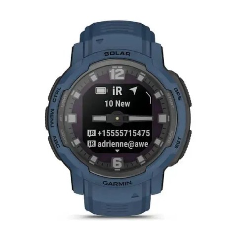 Смарт-часы Garmin Instinct Crossover Solar синие