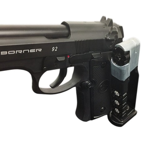 Пневматичний пістолет Borner 92M (Beretta 92) BBs/pellets blowback