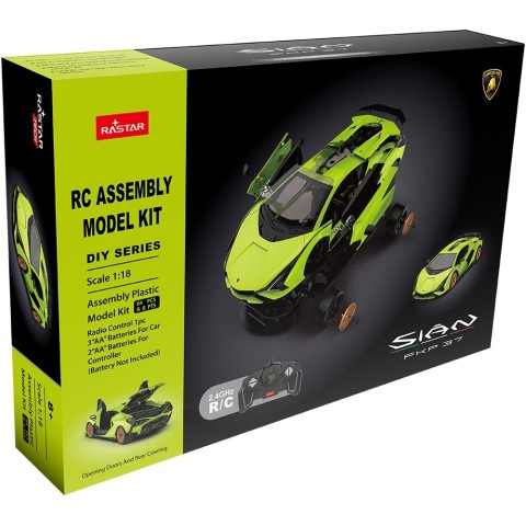 Машинка-конструктор Rastar Lamborghini Sian 1:18. Зелений
