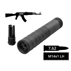 Газорозвантажений 2в1 розбірний пбс+пламегас AFTactical S44GF24 АКМ / АК-47