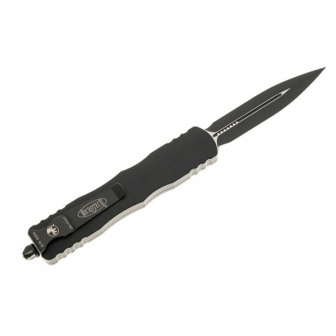 Ніж Microtech Dirac Delta D/E OTF, чорний клинок, чорне руків'я
