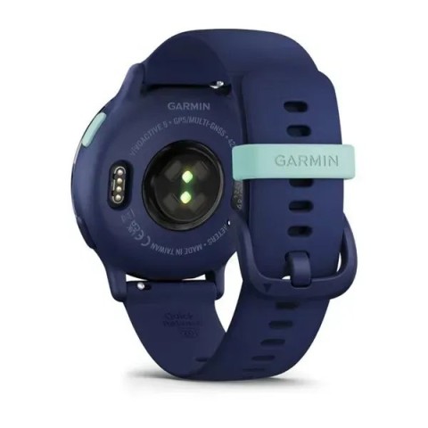 Смарт-годинник Garmin vivoactive 5 темно-синій з безелем металік