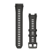 Змінні ремінці для смарт-годинника Garmin Instinct 3 – 45 мм/Instinct Crossover AMOLED (22 мм) силіконові, вугільний
