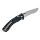 Нож Microtech Amphibian Ram-Lok, клинок полусерр. Stwsh Fluted,  рукоять черная G10