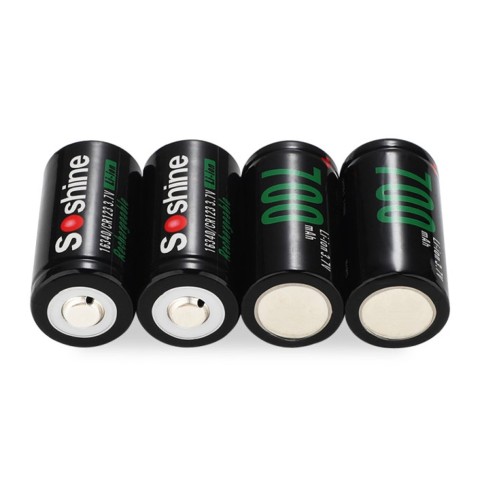 Акумулятори Soshine CR123A/16340 700mAh (4 шт)