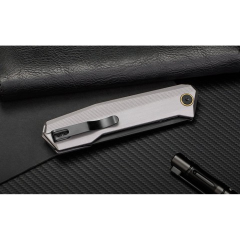 Ніж складаний туристичний Ruike P166-AК, (9.2 см) 14C28N / Aluminum сірий