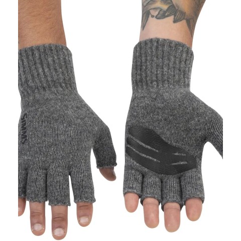 Перчатки Simms Wool Half Finger Glove L/XL steel