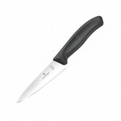 Кухонний ніж Victorinox SwissClassic Carving лезо 15см з чорн. ручкою (блістер)