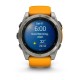 Смарт-часы Garmin fenix 8 AMOLED (51 мм) Sapphire титан оранжевый/графит