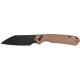 Нож CJRB Pyrite-Light Black Blade AR-SFII,  FRN ц:brown